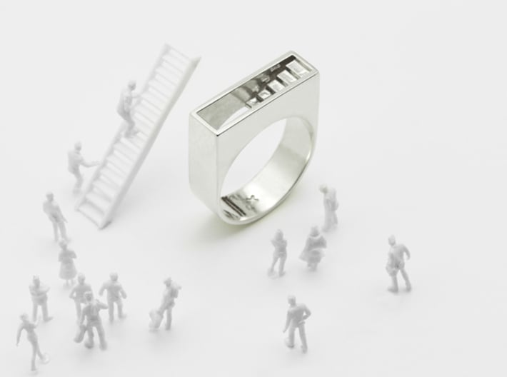 Stair Ring 3d printed 