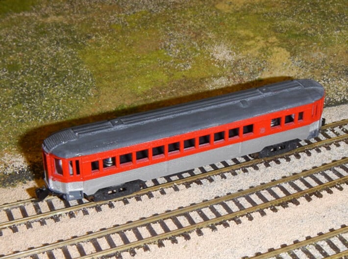 CNSM 741 - 776 Silverliner series coach 3d printed Painted model