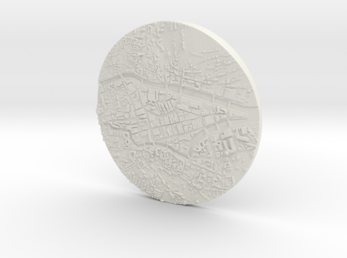 Cork City Centre, Ireland 3d printed Cork City Centre: Hold it in the palm of your hand.