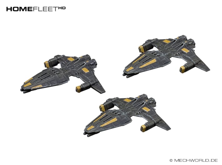 HOMEFLEET Frigate Squadron - 3 ships 3d printed Painted frigates.