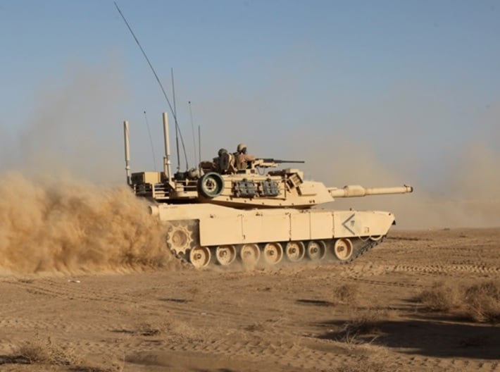 N-Scale PnP Trains 3D Printed M1A1 Abrams MBT  Military  DODX Unpainted