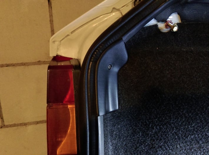 Lancia Delta Abdeckung Heckklappe Boot Plate Set 1 3d printed 