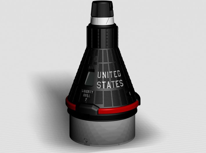 Liberty Bell 7 Capsule for ST-20 Estes (1/35) 3d printed 