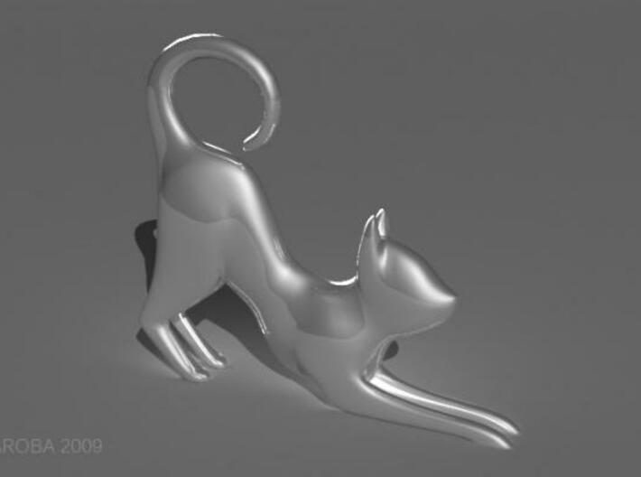 cat shaped pendant 3d printed cat
