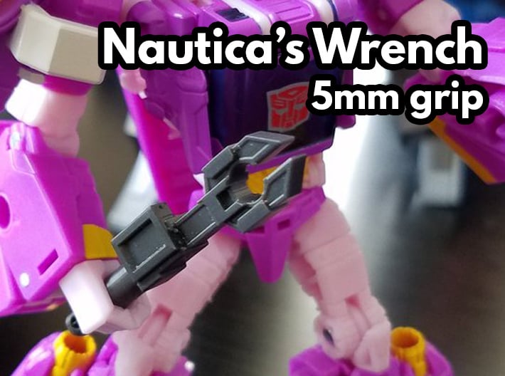 Nautica's Wrench (5mm) 3d printed Print in black acrylate.