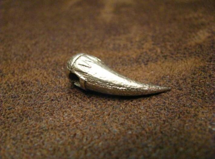 Claw Pendant 3d printed Smooth and sleek, permanent and long-lasting.