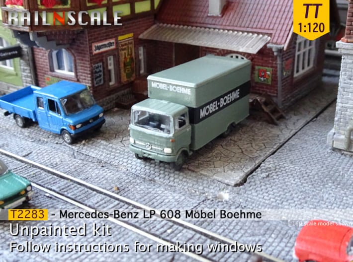 Mercedes-Benz LP 608 Koffer (TT 1:120) 3d printed 