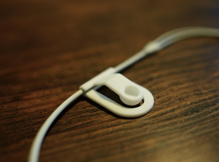 Headphone cable clip 3d printed Cable clip