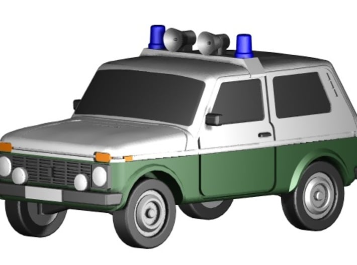 Lada Niva Polizei (Z, 1:220) 3d printed 