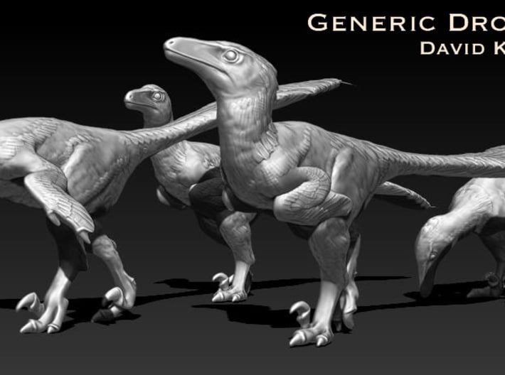 Dromaeosaurs or Raptors1/40 Krentz 3d printed The features are exaggerated ( thicker toes fingers) to ensure printing