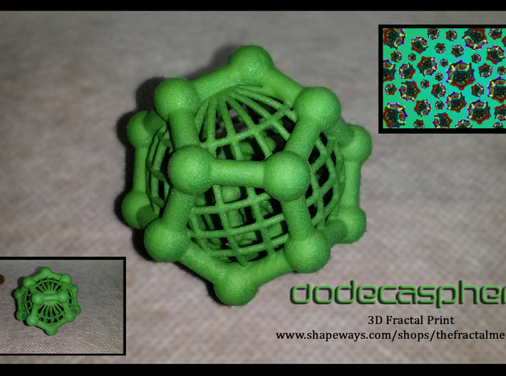 Dodecaspheres 3d printed 