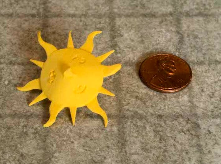Sun D6 3d printed Version 1 shown.  V2 is more durable.
