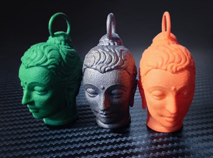 Gandhara Buddha Keychains 2 inches tall 3d printed