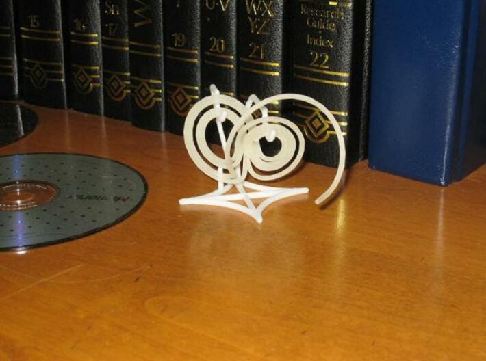 Lorenz attractor stand 3d printed Stand with Lorenz attractor