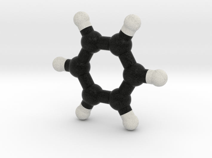 Benzene molecule model. 3 Sizes. 3d printed 