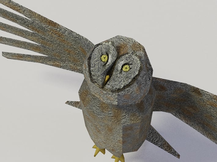 Great Grey Owl 3d printed 