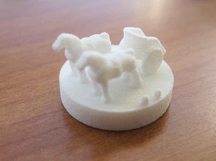Catan Pieces Knights - White 3d printed Knight #2 token