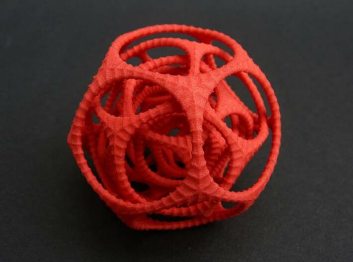 Gyro the Dodo 3d printed Medium in Red Strong &amp; Flexible