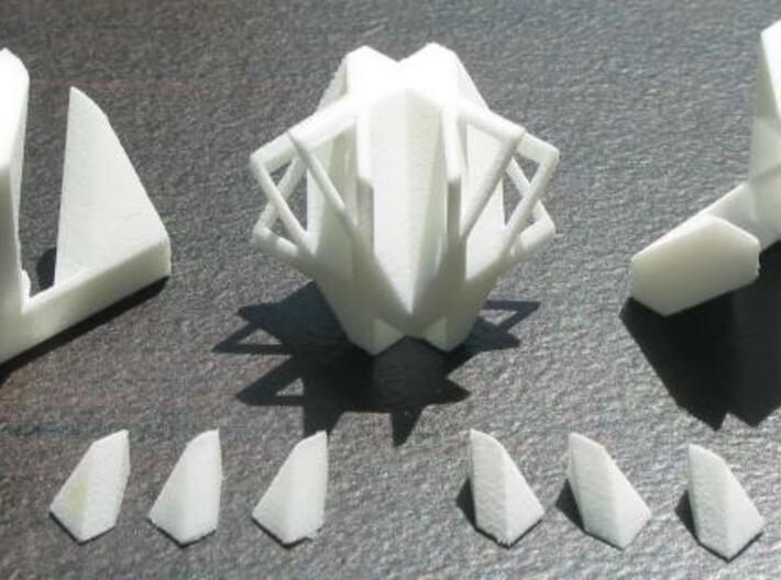 Union Jack Cube 3d printed white