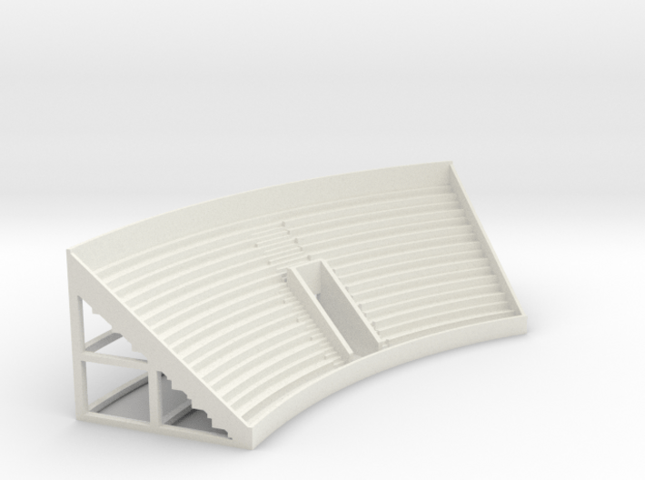 Curved Grandstand 3d printed 