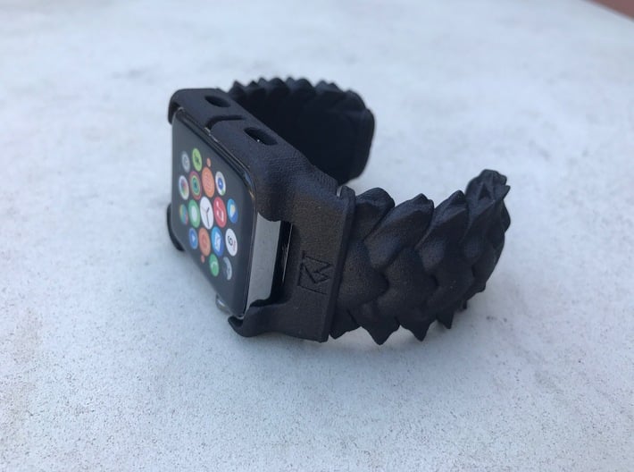 BRAID  For Apple watch Cuff 42mm MEDIUM 3d printed 