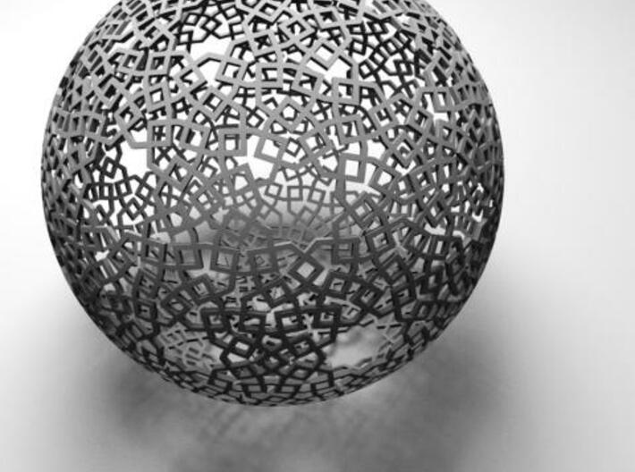 Two-point spherical star pattern 3d printed Rendered in SunFlow
