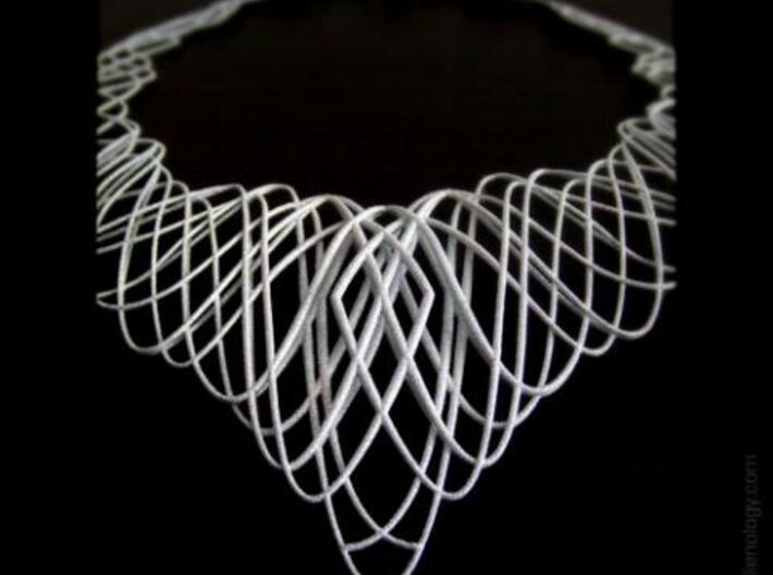 Guilloche Necklace 3d printed Guilloche Necklace