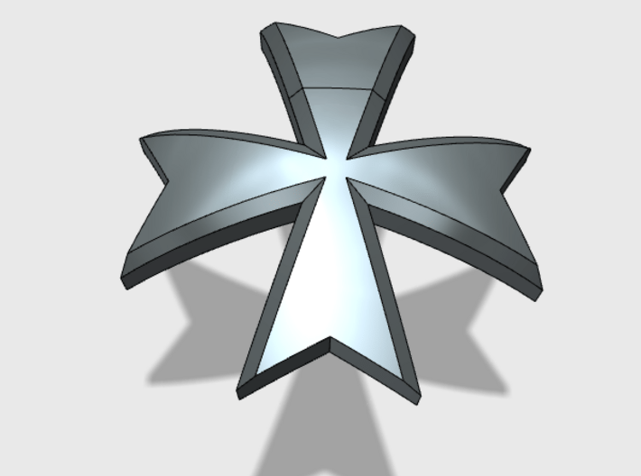 60x Maltese Cross : Shoulder Insignia pack 3d printed