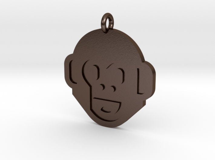 Monkey Pendant 3d printed 