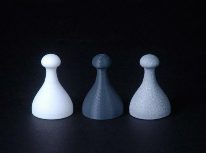 Chess Pieces 3d printed together