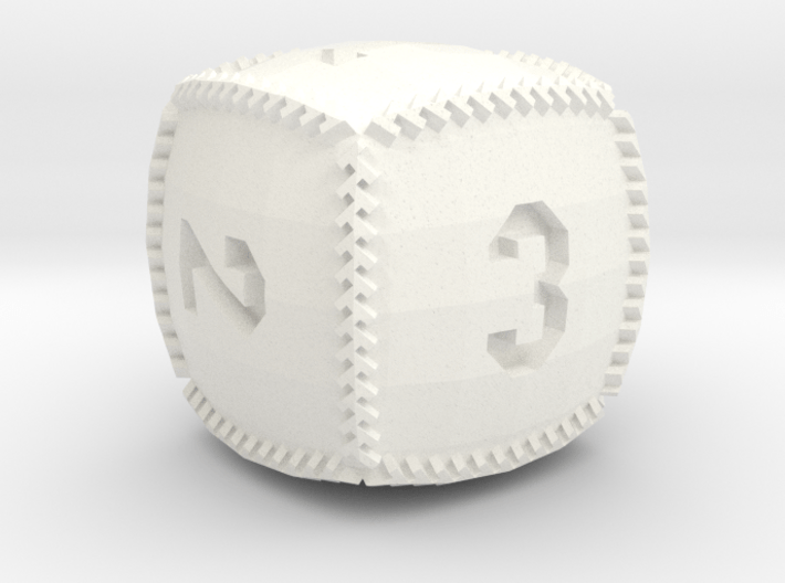 Baseball D6 3d printed 