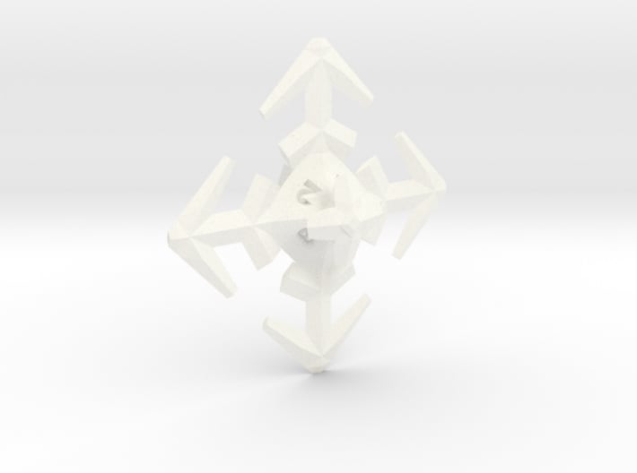 Snowflake D8 3d printed 
