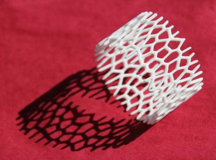 Voroni Napkin Ring 3d printed Awesome siluette