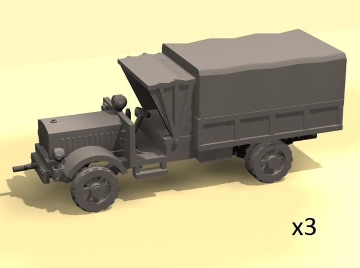 1/220 scale WW1 light trucks 3d printed
