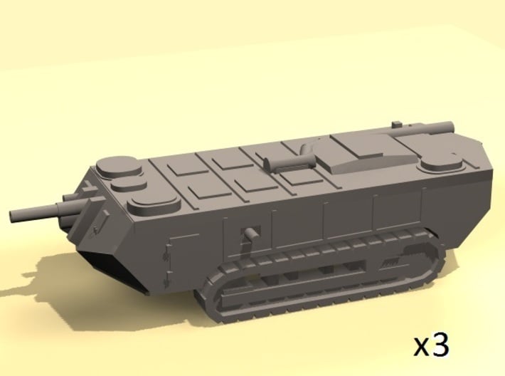 1/220 Saint-Chamond tanks (early) x3 3d printed