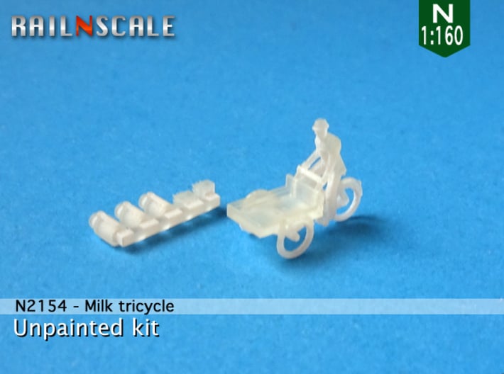 Milk tricycle (N 1:160) 3d printed 