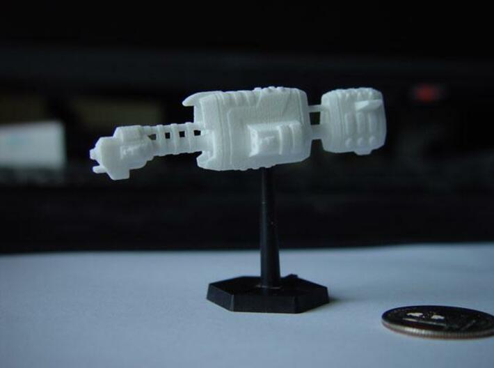 USASF Missile Cruiser 3d printed Model in White Natural Versatile Plastic. Stand not included.