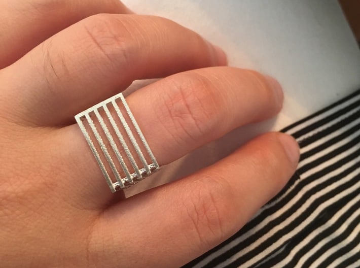 Square Ring Six Levels 3d printed