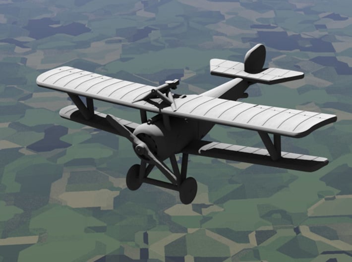 Nieuport 17 (Vickers+Lewis, various scales) 3d printed Computer render of 1:144 Nieuport 17