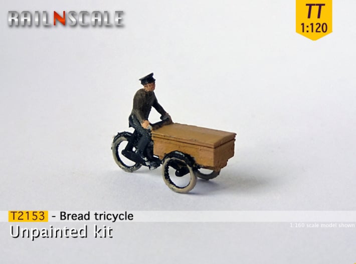 Bread tricycle (TT 1:120) 3d printed 
