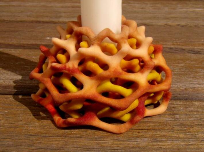 Double Coral Color  3d printed Full color sandstone
