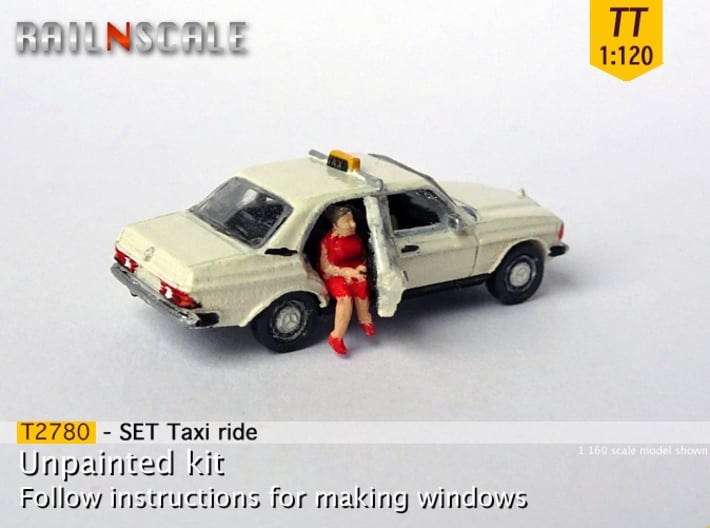 SET Taxi ride (TT 1:120) 3d printed 