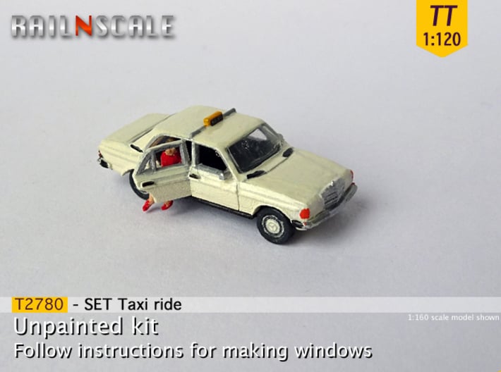 SET Taxi ride (TT 1:120) 3d printed