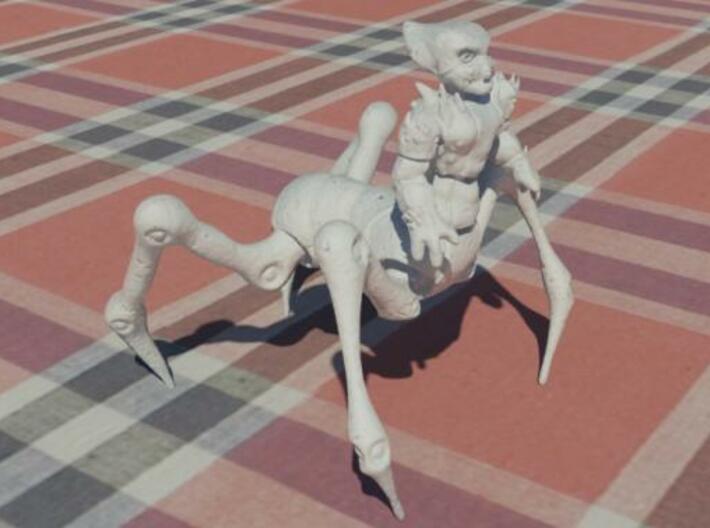 Alien Centaur 3d printed Simulated White Strong & Flexible