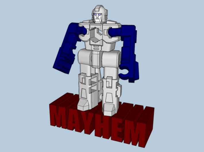 MicroSlinger "Mayhem" 3d printed Assembly complete.