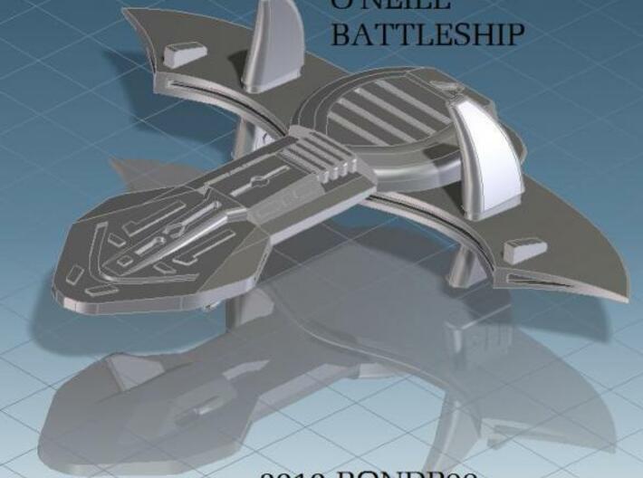 O'Neil battleship 3d printed render view of the O'Neil battleship