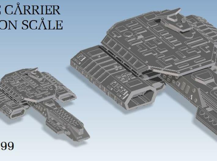 Deep Space Carrier Fleet Action 3d printed 