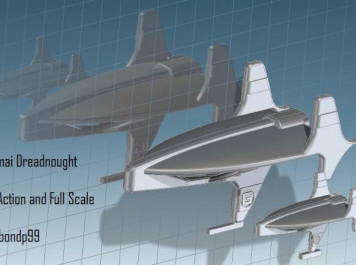 Corumai Fleet Action 3d printed Comparison Fleet Action scale and the normal Full scale