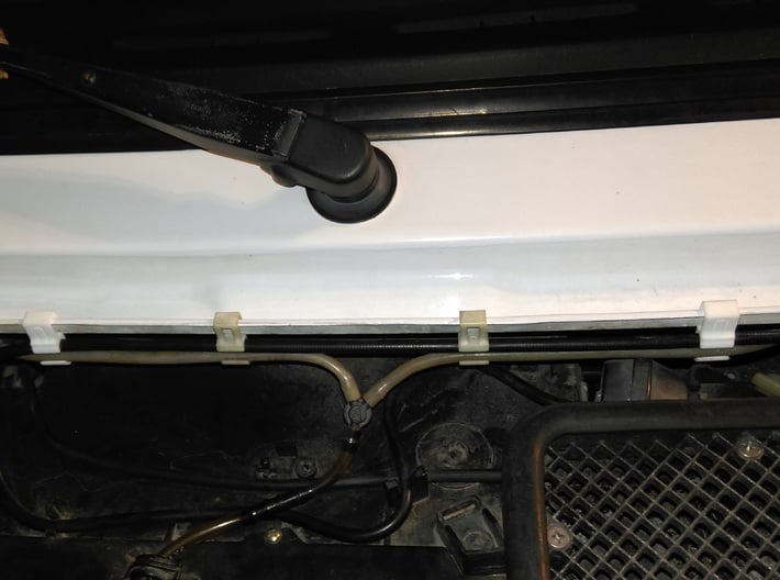 Lancia Delta Beta water pipe Clip SET 3d printed 