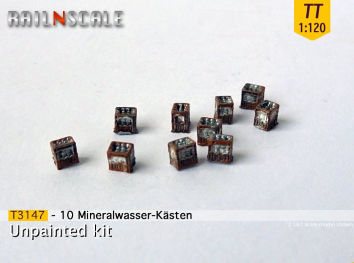 10 Mineralwasser-Kästen (TT 1:120) 3d printed